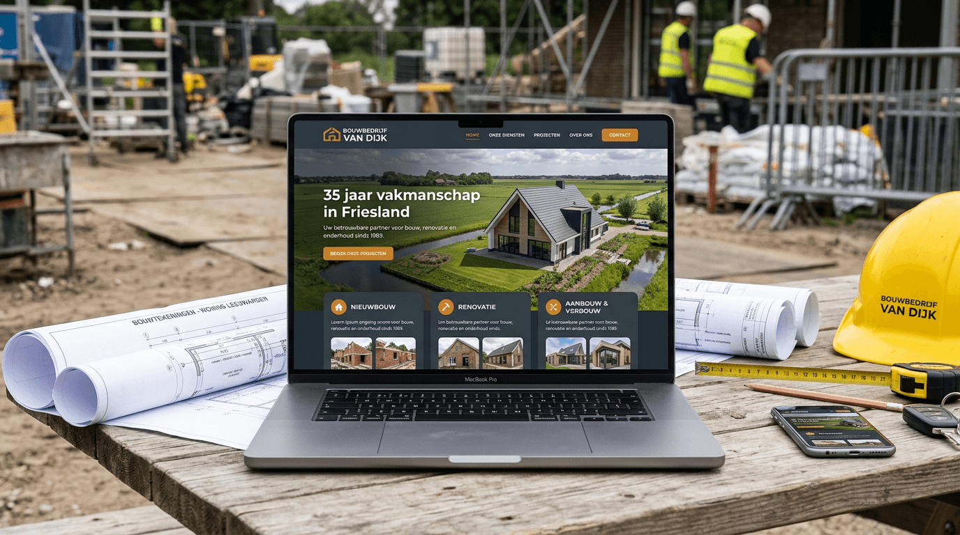 Bouwbedrijf Van Dijk website